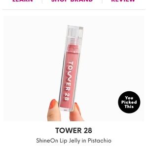 Tower 28 ShineOn Lip Jelly in Pistachio